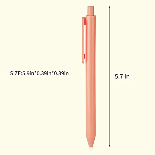 WY WENYUAN 12-Pcs Ballpoint Pens, Comfortable Writing Pens, Pastel Retractable Pretty Journaling Pens, Black Ink Medium Point 1.0 mm Gift Pens, Cute Pens Office Supplies for Women - Image 4