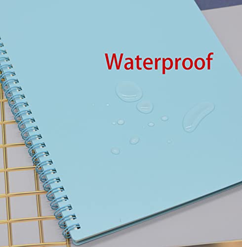 Yansanido Spiral Notebook, 4 Pcs 8.3 Inch x 5.9 Inch A5 Thick Plastic Hardcover 7mm College Ruled 4 Color 80 Sheets -160 Pages Journals for Study and Notes (4) - Image 8