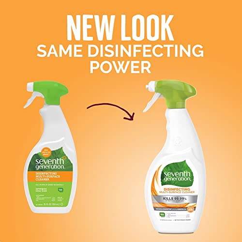 Seventh Generation Disinfecting Multi-Surface Cleaner, Lemongrass Citrus Disinfectant Spray, 26 Fl Oz - Image 5
