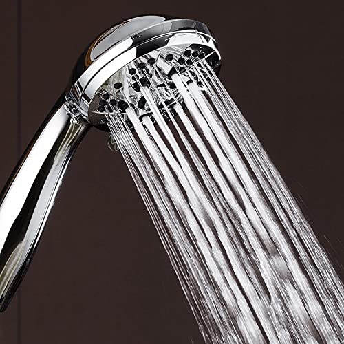 AquaDance High Pressure 6-Setting 3.5" Chrome Face Handheld Shower with Hose for the Ultimate Shower Experience! Officially Independently Tested to Meet Strict US Quality & Performance Standards! - Image 7