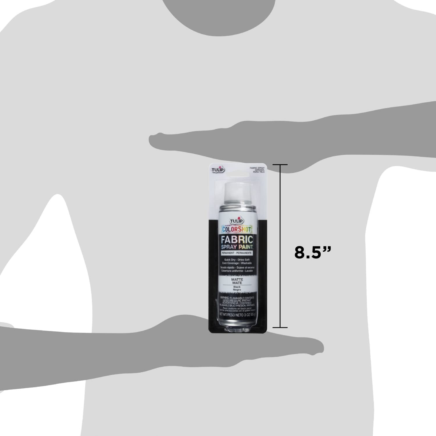 Tulip ColorShot Instant Fabric Spray Color 3oz. Black - Image 3