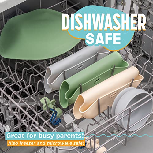 UpwardBaby Led Weaning Supplies - Suction Plates for Baby - Spoons Self Feeding 6 months Suction Bowls Silicone Plates - Toddler Plates Bowls Self Eating - Infant First Stage BLW Utensils 6-12 Months - Image 3