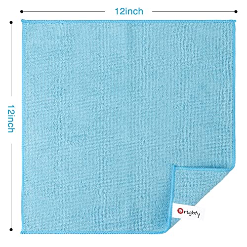 Orighty Microfiber Cleaning Cloths, Pack of 20, Highly Absorbent Cleaning Supplies, Lint Free Cloths for Multiple-use, Powerful Dust Removal Cleaning Rags for House, Kitchen, Car Care(12x12 inch) - Image 4