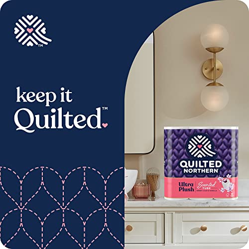 Quilted Northern Ultra Plush® Toilet Paper with Sweet Lilac & Vanilla Scented Tube, 6 Mega Rolls, 3-Ply Bath Tissue - Image 3
