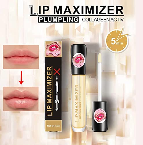 2 Pcs Lip Plumper Lip Gloss, Moisturizing Lips Plumper Vitamin E Plumping Lip Maximizer Serum Transparent Toot Lip Oil Lip Plumper Gloss, Natural Lip Plumper - Image 6