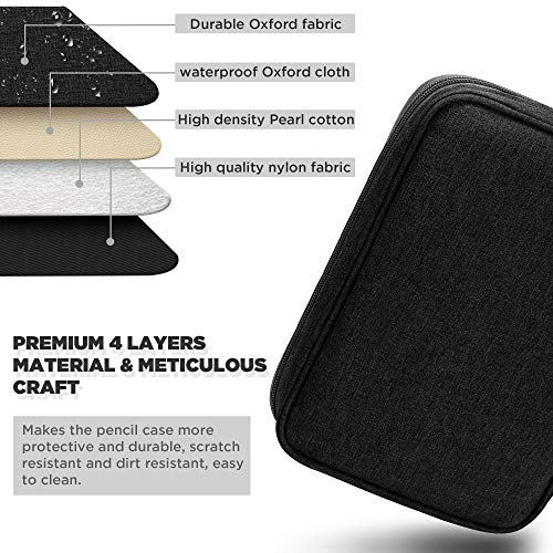 Zannaki Big Capacity Storage Pouch Marker Pen Pencil Case Simple Stationery Bag Box Art Tool & Sketch Storage Boxes for Bullet Journal Middle High School Office College Student Girl Women Adult Teen - Image 4