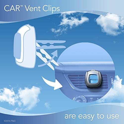 Febreze Car Vent Clips Linen and Sky Air Freshener, 0.04 Pound - Image 5