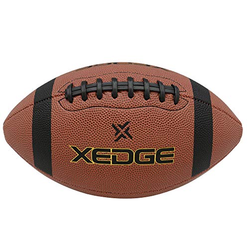 XEDGE Composite Leather Indoor/Outdoor Footballs for Training and Recreational Play Size 7(Youth) - Image 5