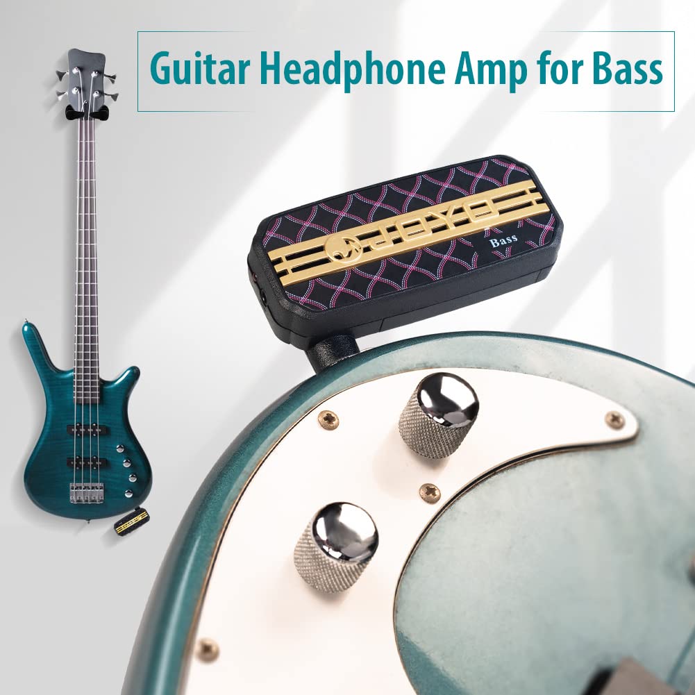 JOYO Bass Guitar Headphone Amp Bassist Pocket Mini Practice Amplifier with Aux in(JA-03B) - Image 8