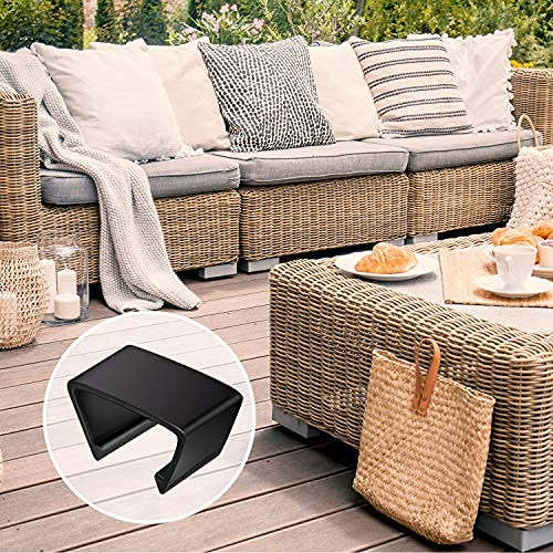 Blulu Outdoor Furniture Clips Patio Sofa Clips Rattan Furniture Clamps Wicker Chair Fasteners, Connect The Sectional or Module Outdoor Couch Patio Furniture (20 Pieces) - Image 6